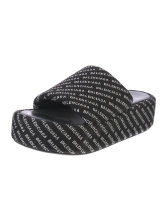 Balenciaga Printed Slides