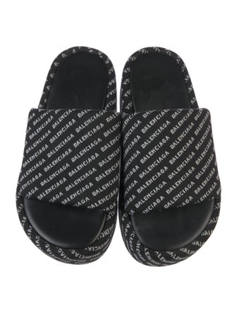 Balenciaga Printed Slides