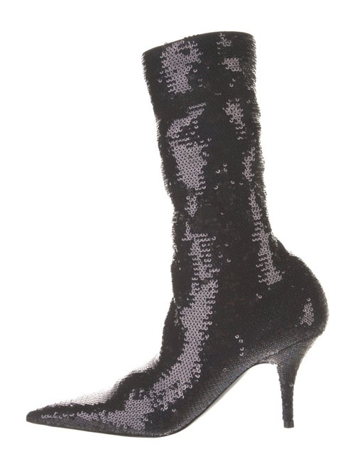 Balenciaga Sequins Sequin Embellishments Sock Boots