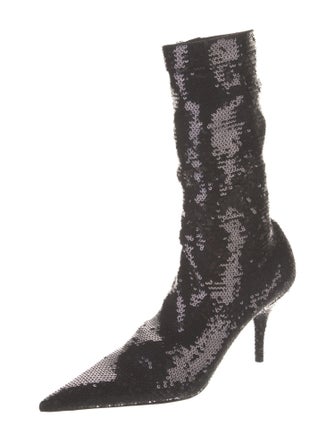 Balenciaga Sequins Sequin Embellishments Sock Boots