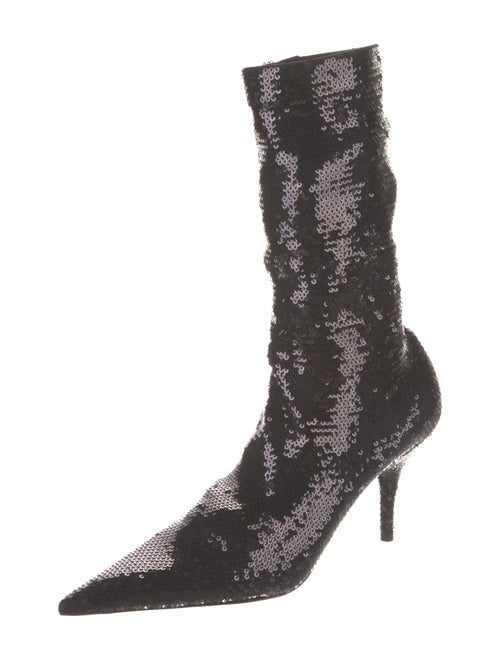 Balenciaga Sequins Sequin Embellishments Sock Boots