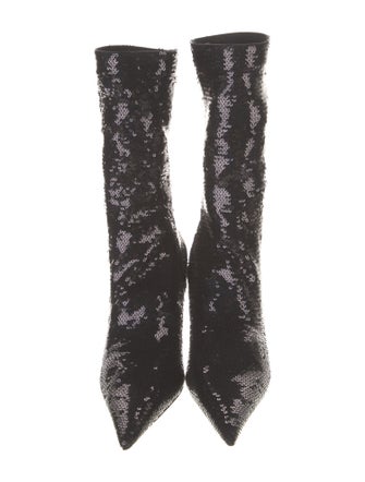 Balenciaga Sequins Sequin Embellishments Sock Boots