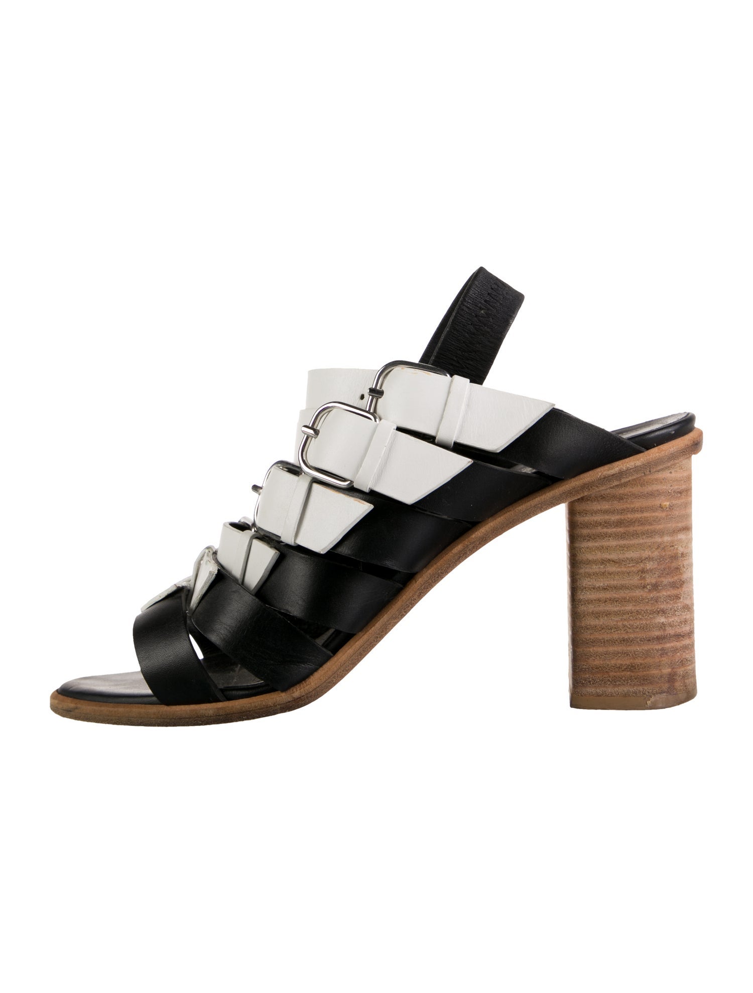 Balenciaga Leather Slingback Sandals