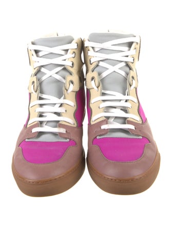 Balenciaga Leather Wedge Sneakers