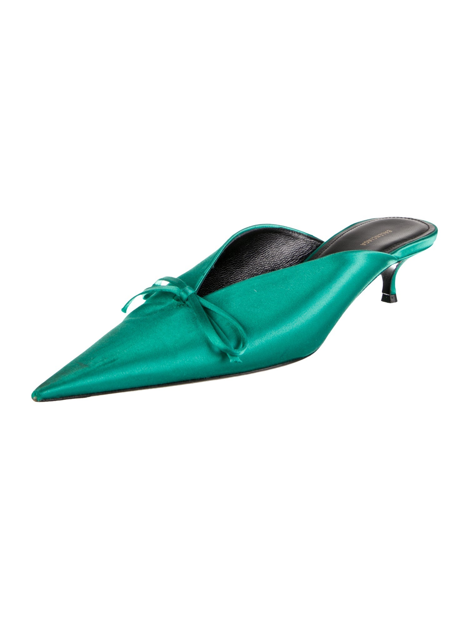 Balenciaga Satin Bow Accents Mules