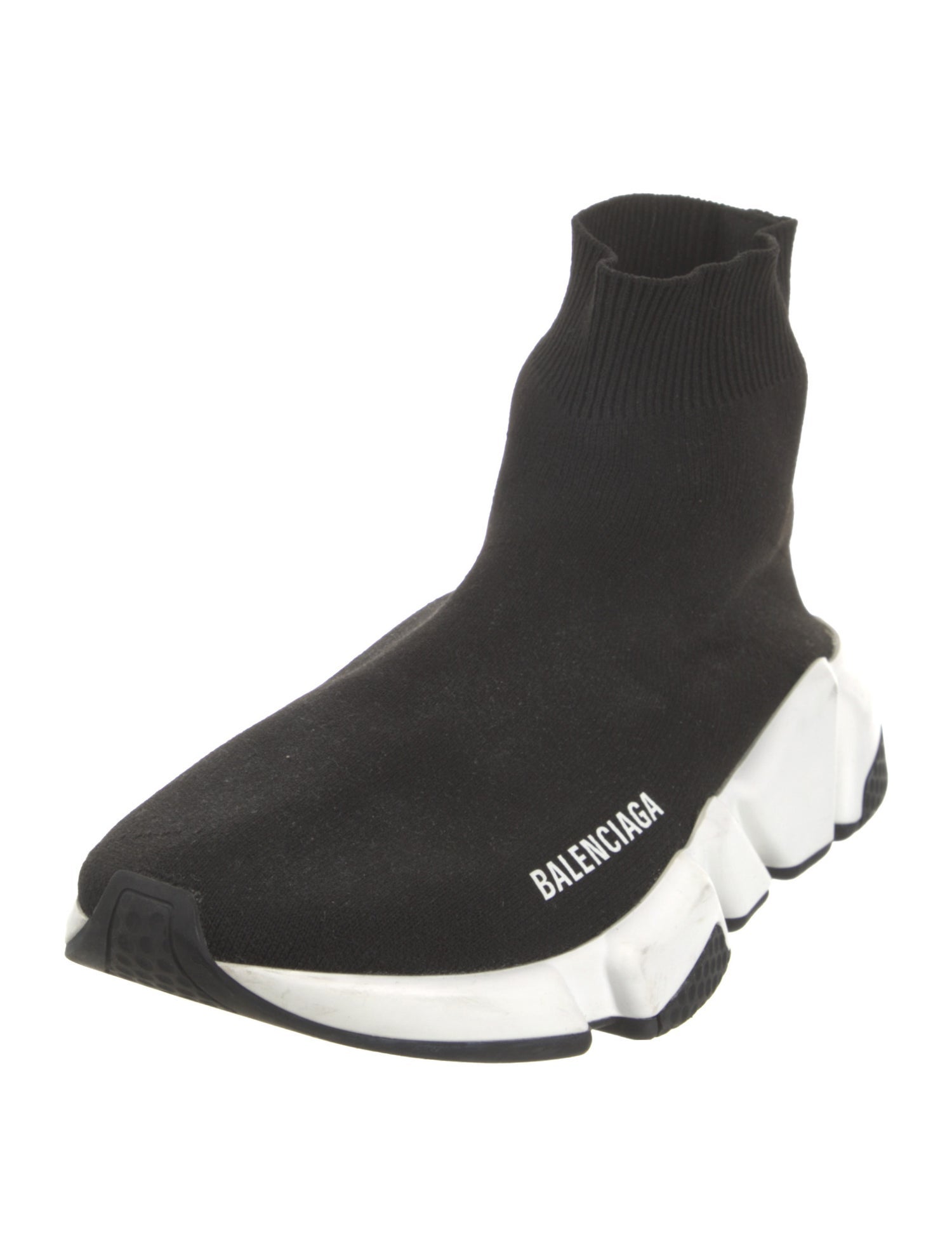 Balenciaga Speed Trainer 'Black White' Sock Sneakers