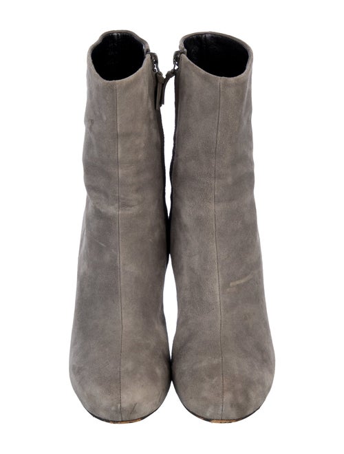 Balenciaga Suede Leather Trim Embellishment Boots