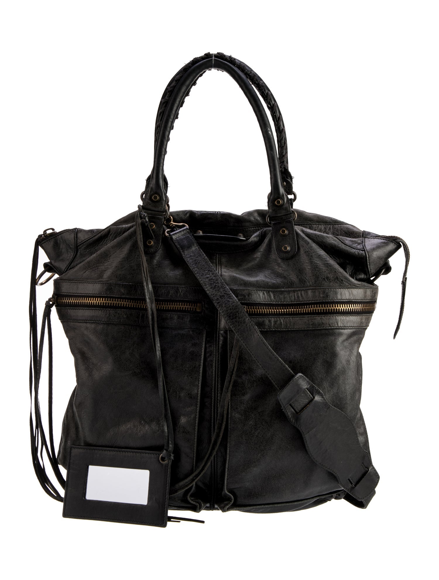 Balenciaga Leather Classic Hardware Square Tote