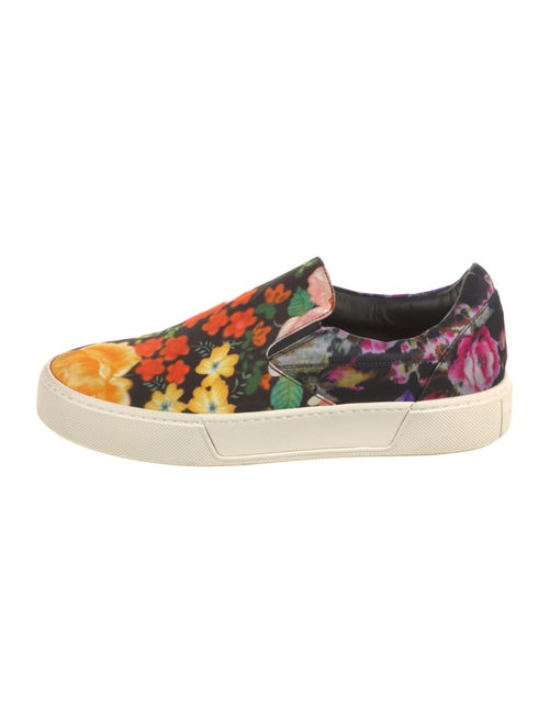 Balenciaga Satin Floral Print Sneakers