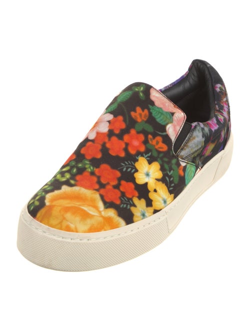 Balenciaga Satin Floral Print Sneakers
