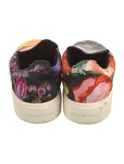 Balenciaga Satin Floral Print Sneakers
