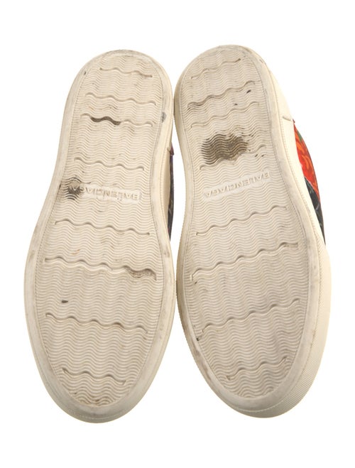 Balenciaga Satin Floral Print Sneakers
