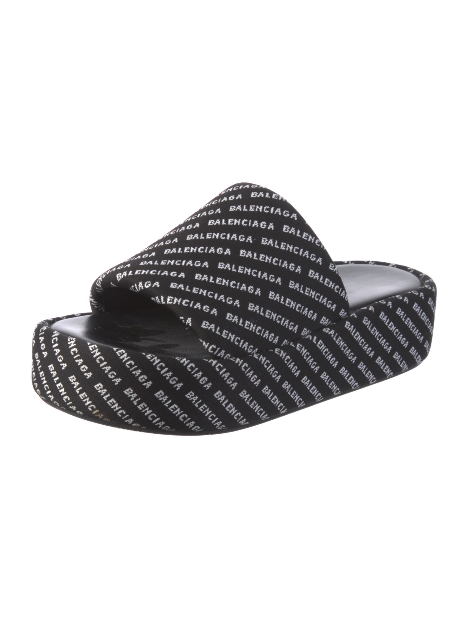 Balenciaga Printed Slides