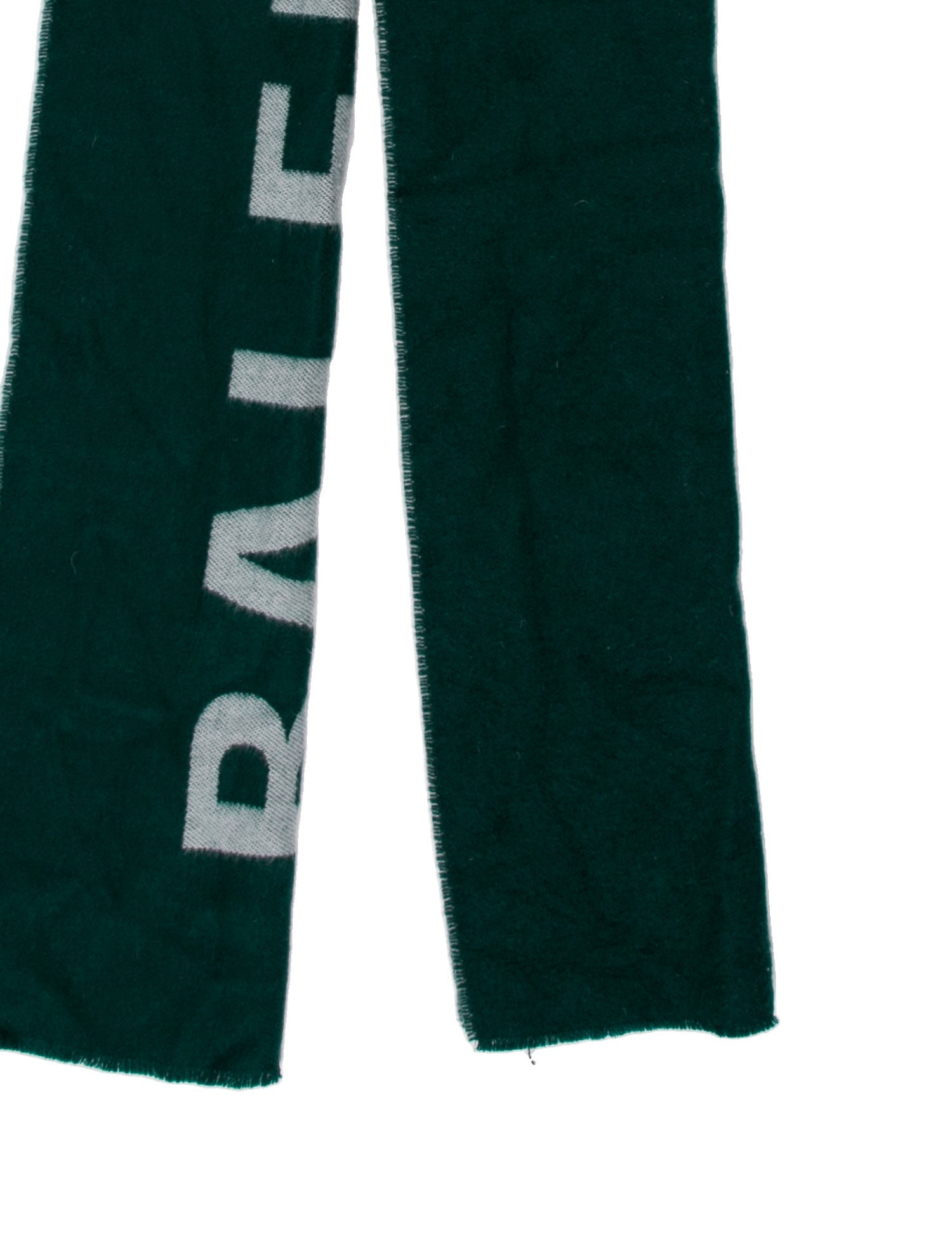 Balenciaga Wool Graphic Print Scarf