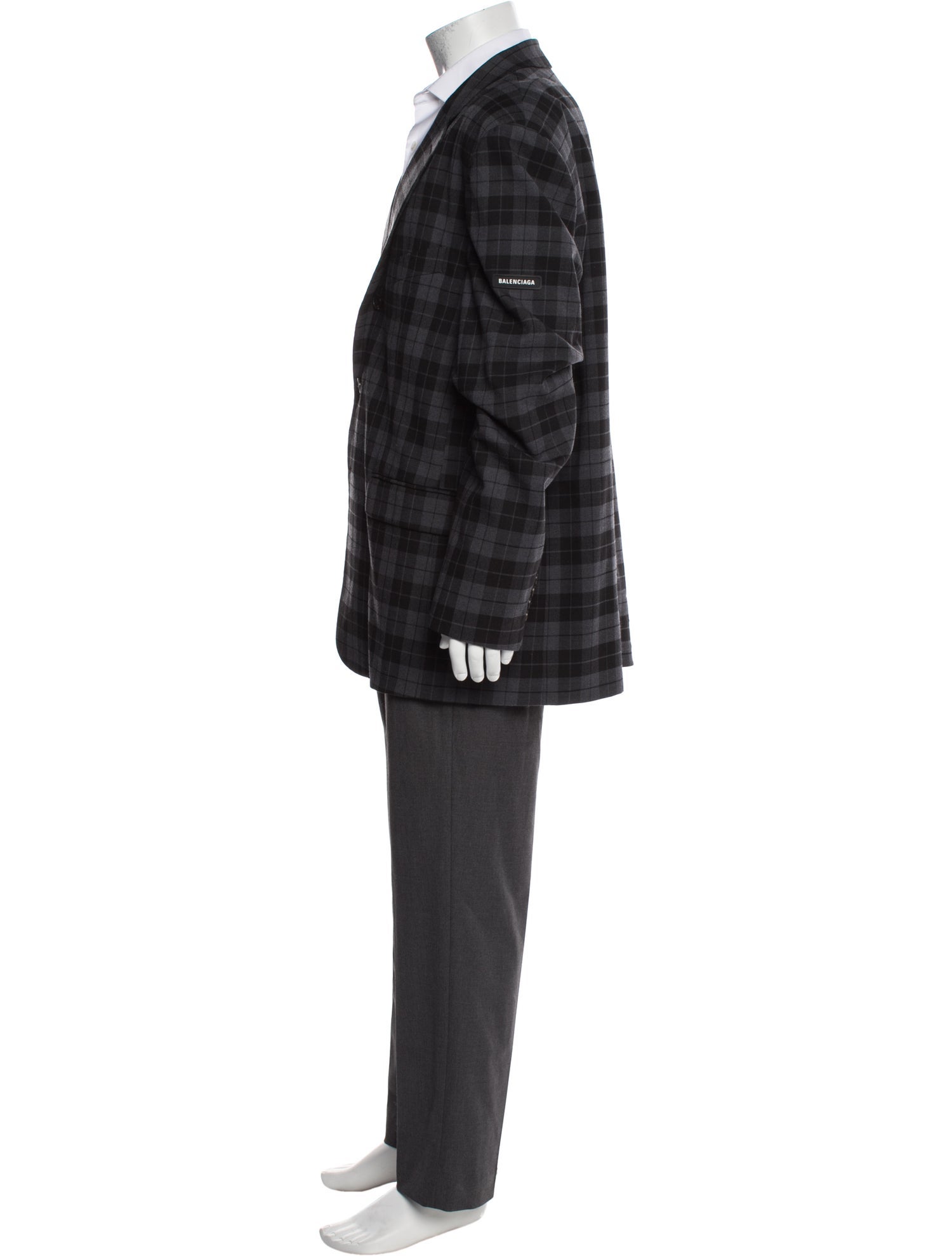 Balenciaga Plaid Blazer