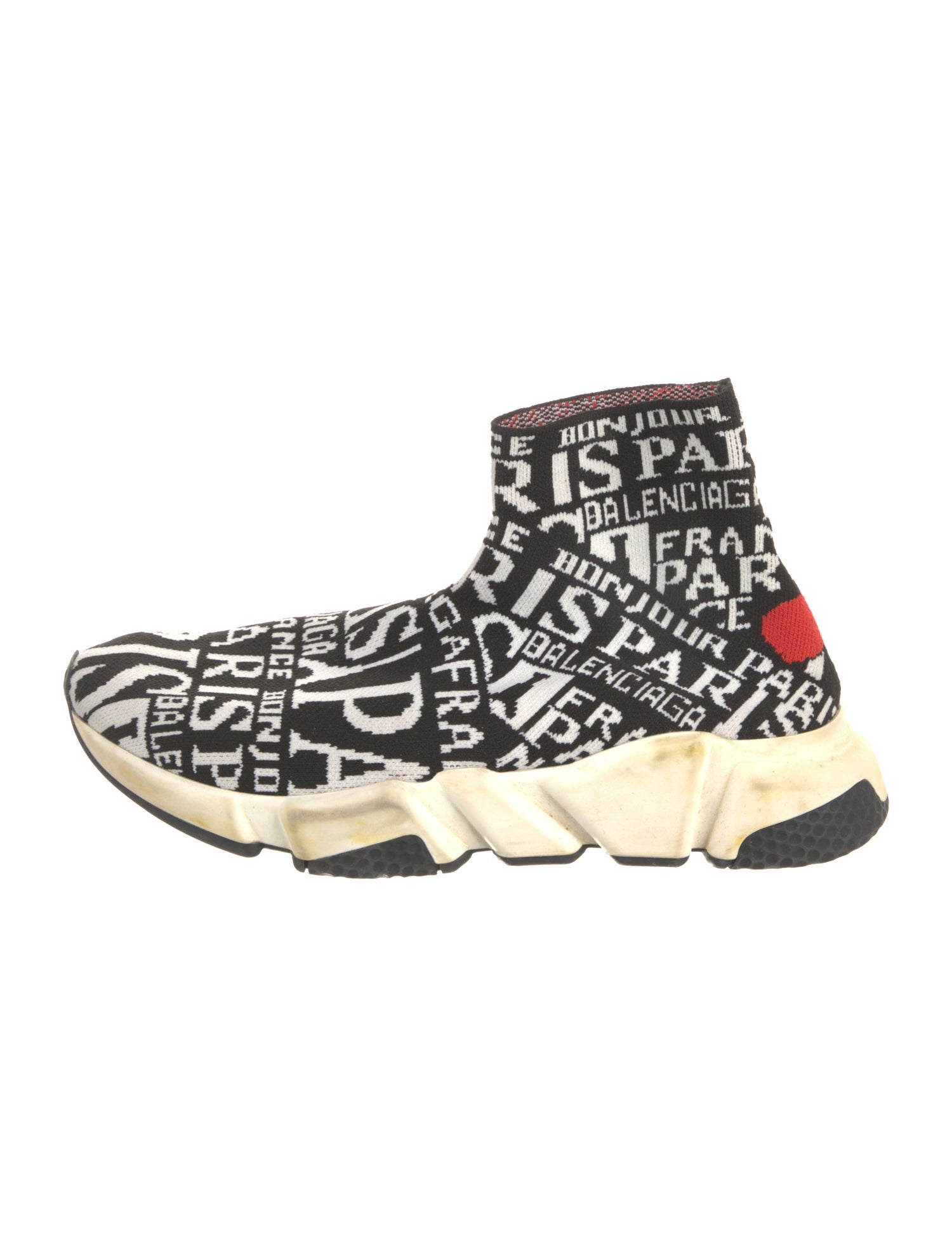 Balenciaga Speed Trainer 'Bonjour Paris' Sock Sneakers