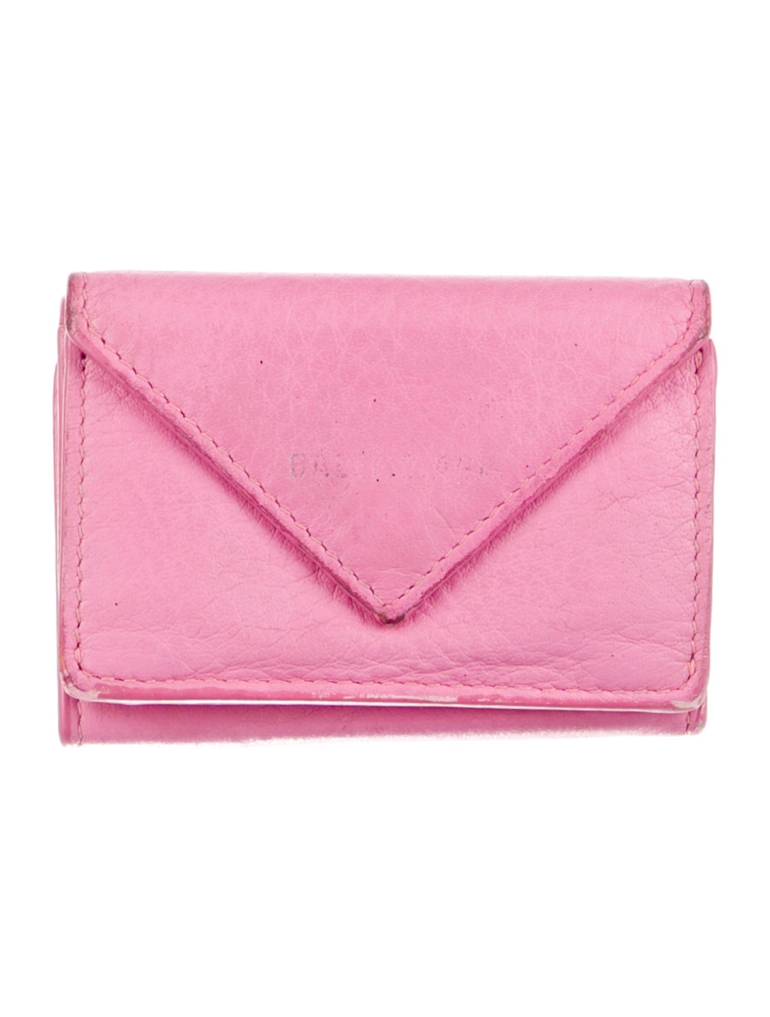 Balenciaga Papier Mini Leather Compact Wallet