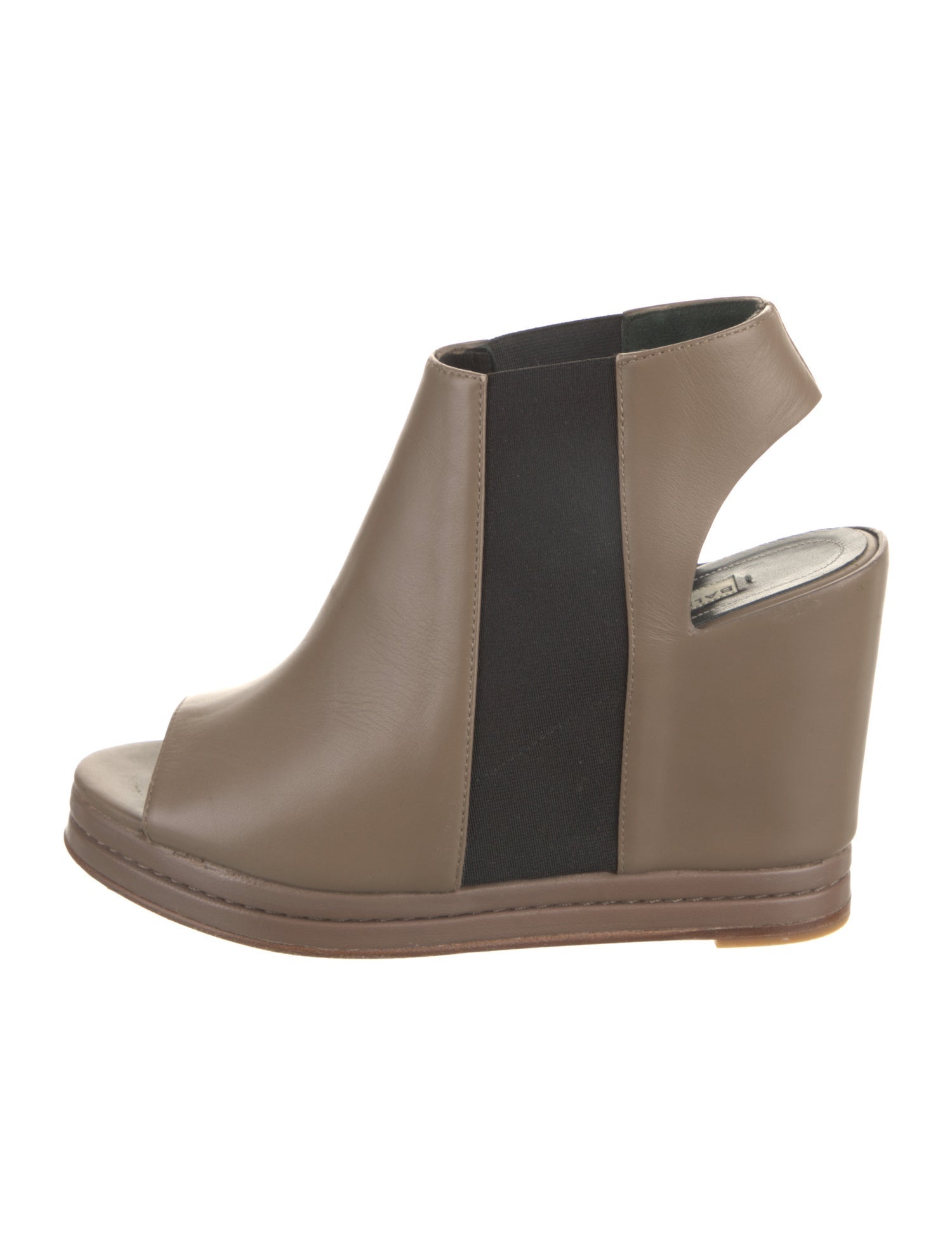 Balenciaga Leather Slingback Sandals