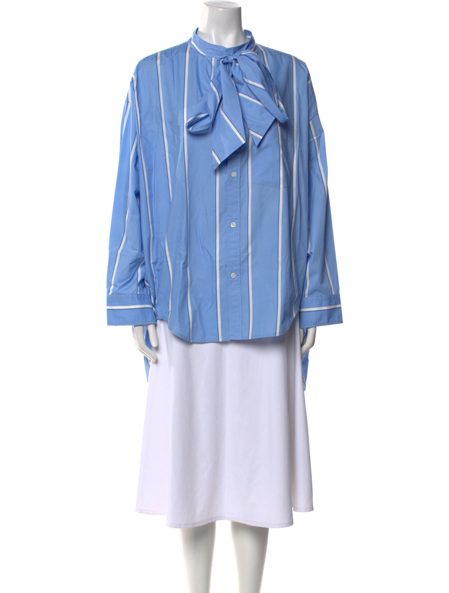 Balenciaga 2017 Mock Neck Tunic