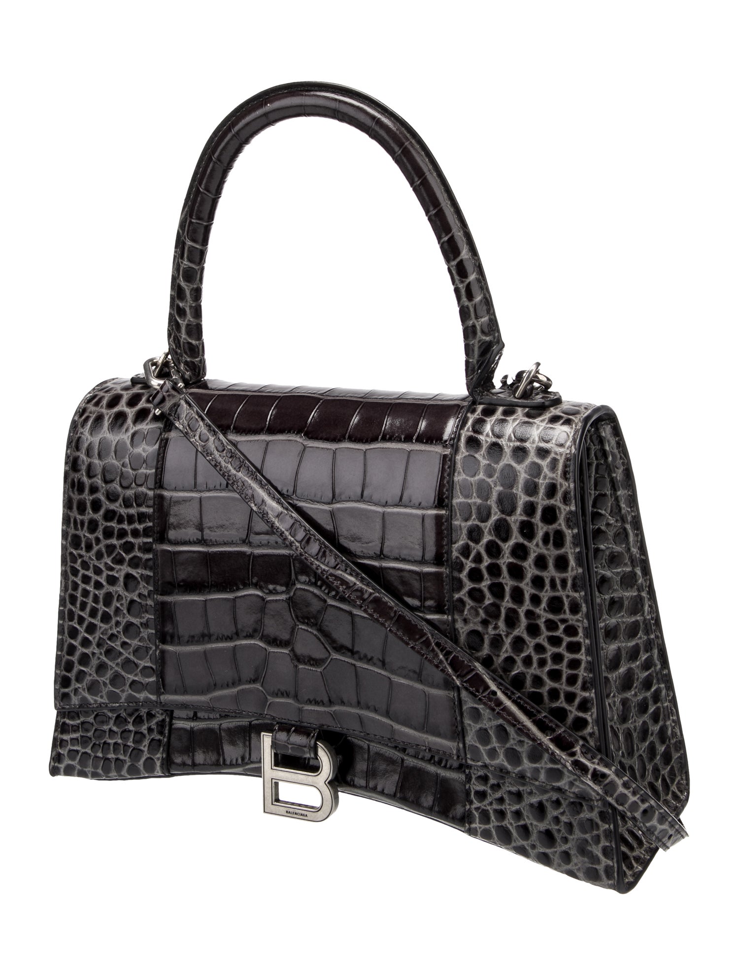 Balenciaga Embossed Leather Top Handle Bag