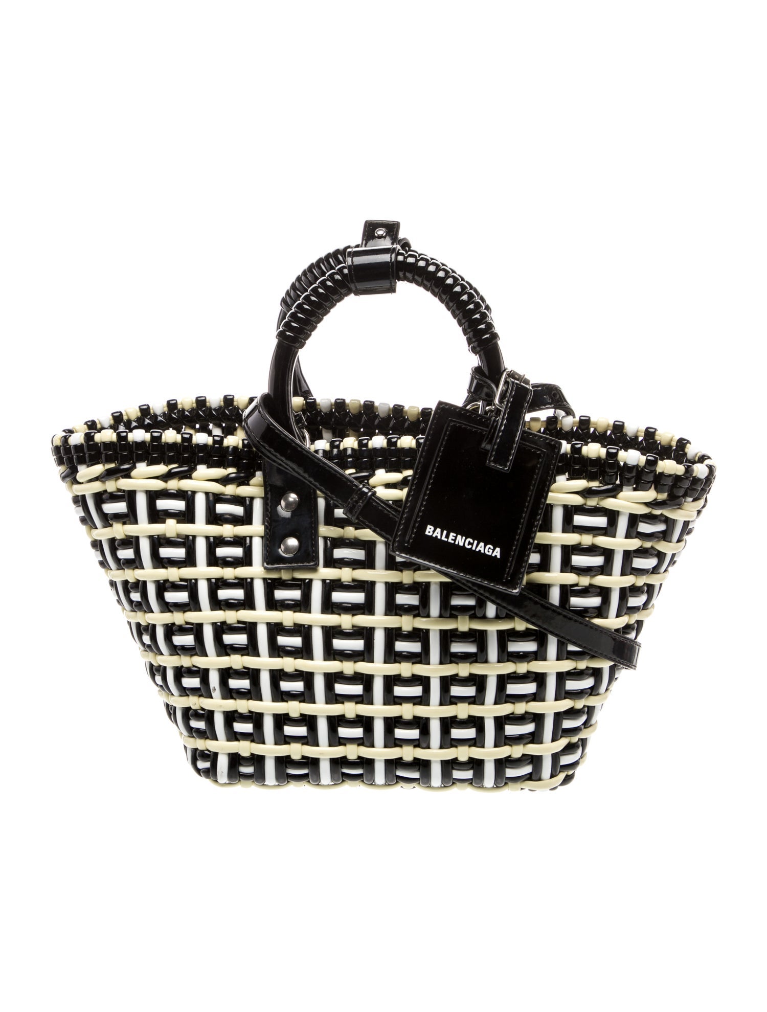 Balenciaga Patent Leather Bistro Basket XS 2022