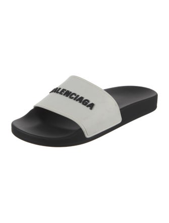 Balenciaga Rubber Printed Slides
