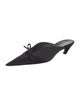 Balenciaga Satin Bow Accents Mules