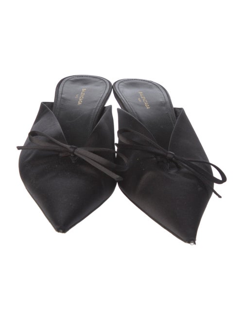 Balenciaga Satin Bow Accents Mules