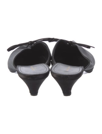 Balenciaga Satin Bow Accents Mules