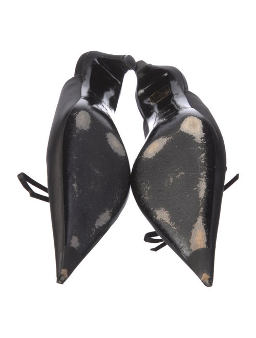 Balenciaga Satin Bow Accents Mules