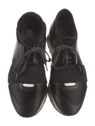 Balenciaga Race Runner 'Black White' Athletic Sneakers