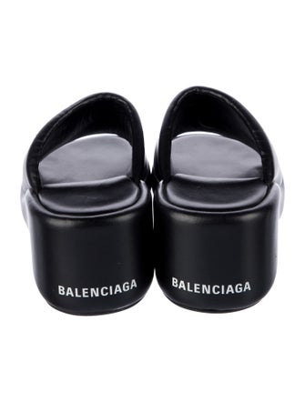 Balenciaga Leather Slides