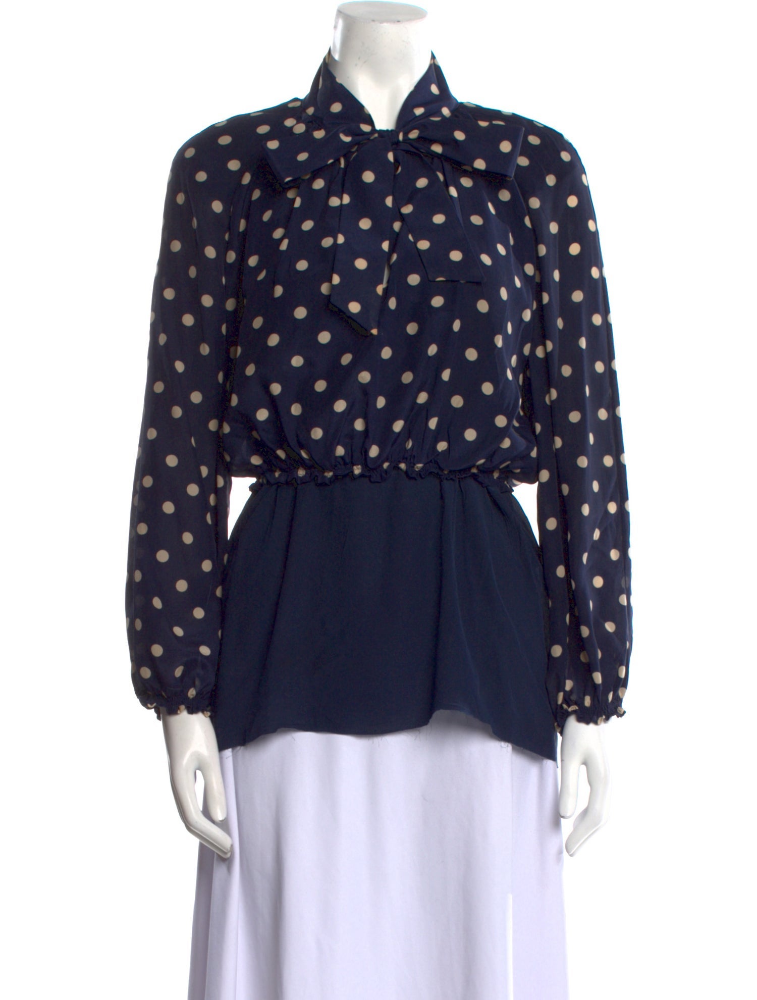 Balenciaga 2017 Silk Button-Up Top