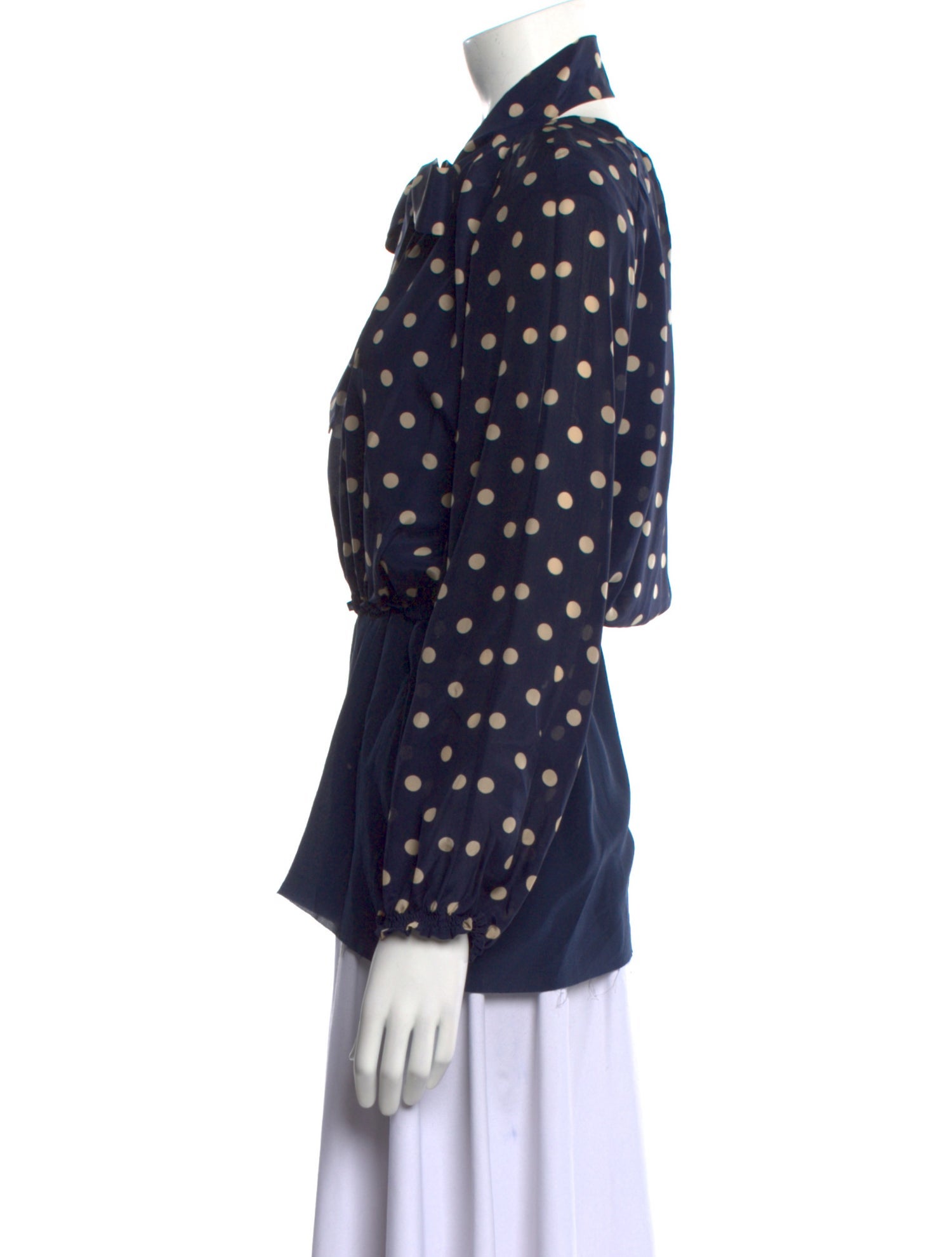 Balenciaga 2017 Silk Button-Up Top