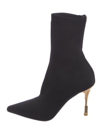 Balmain Signature Logo Sock Boots