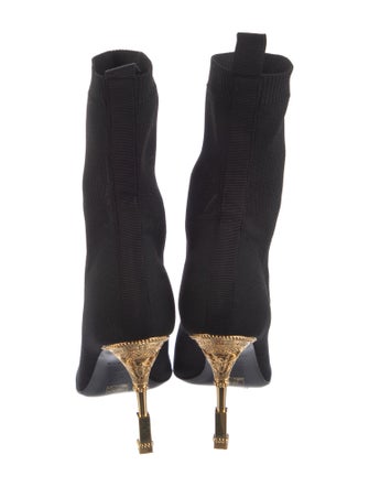Balmain Signature Logo Sock Boots