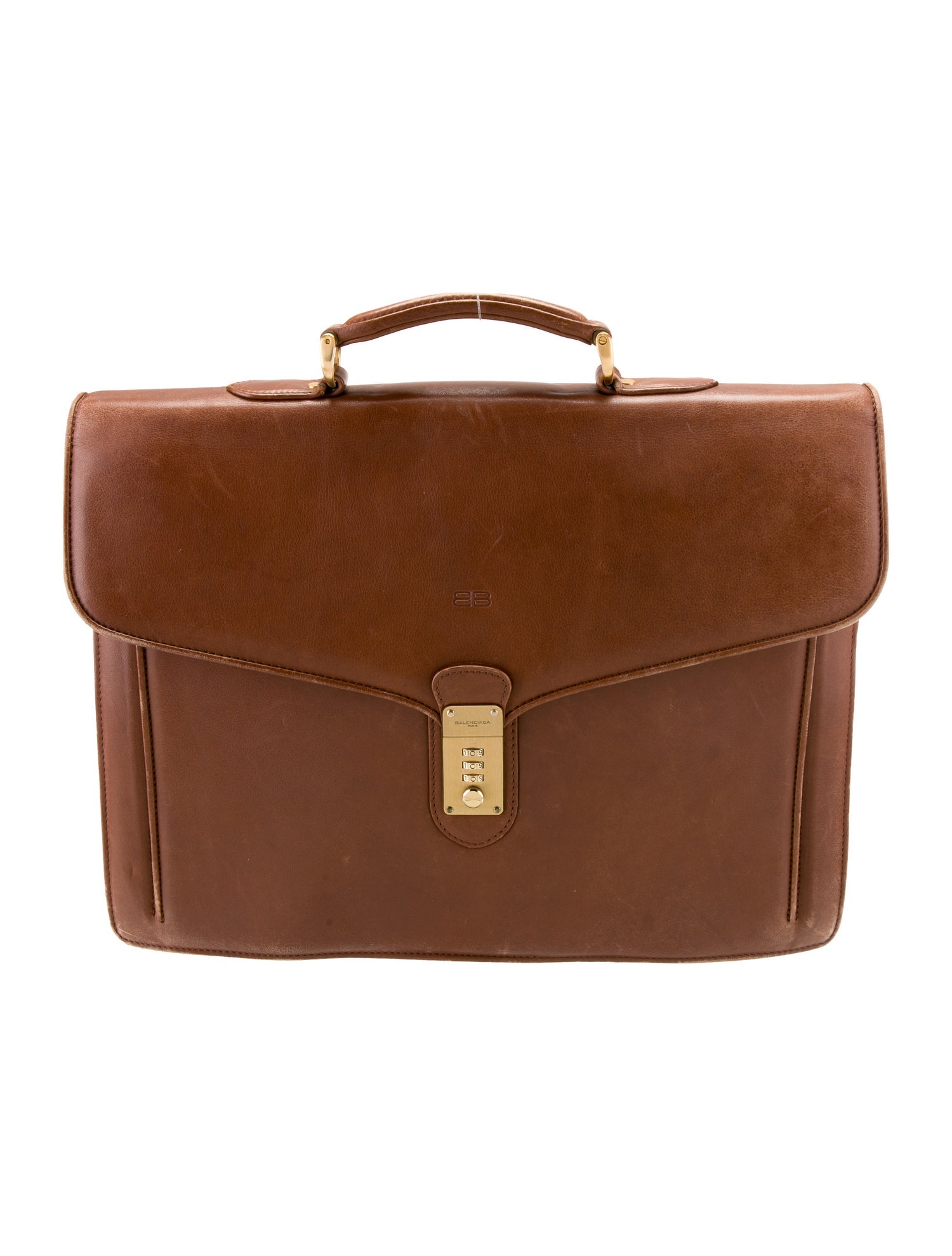 Balenciaga Leather Briefcase Vintage