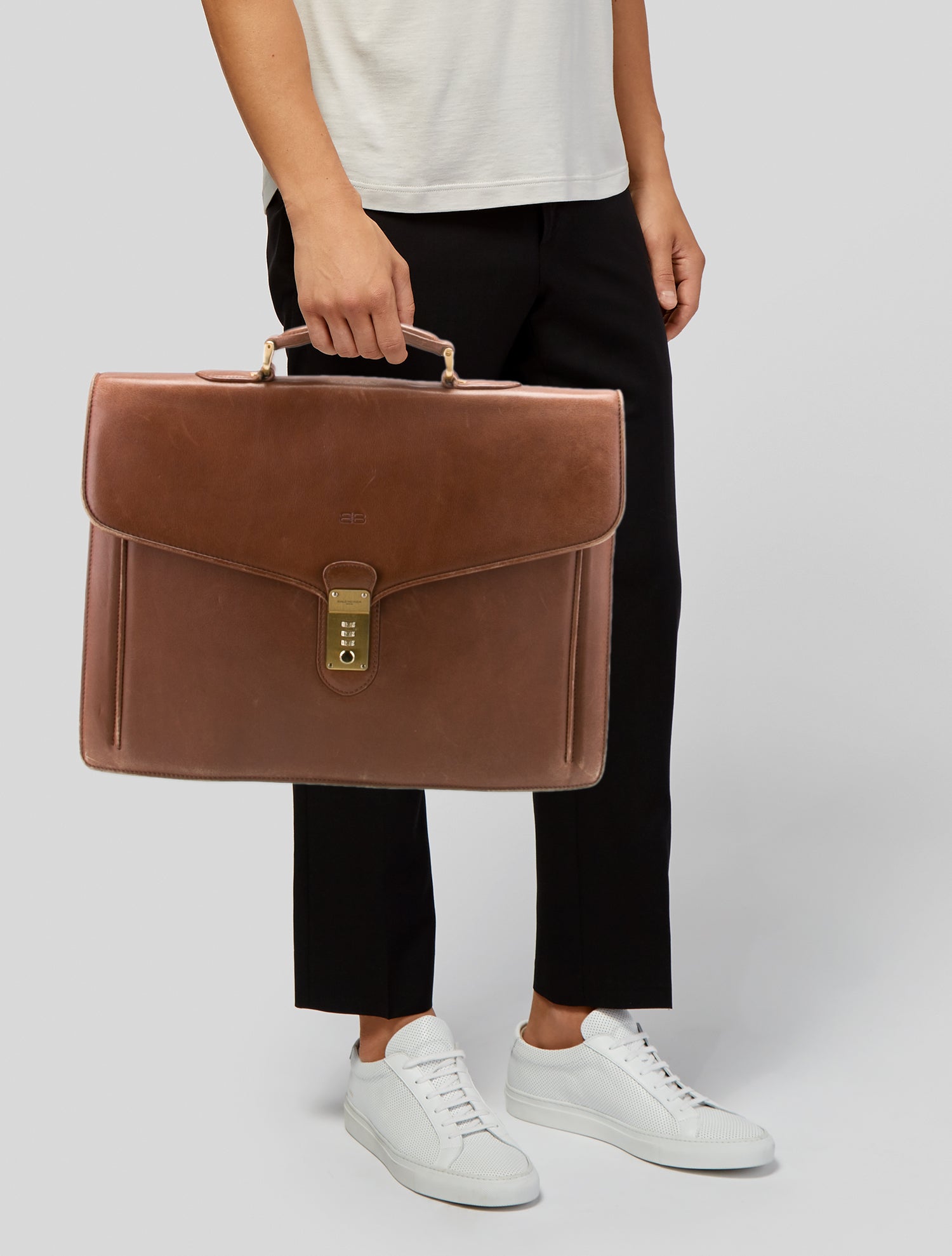 Balenciaga Leather Briefcase Vintage
