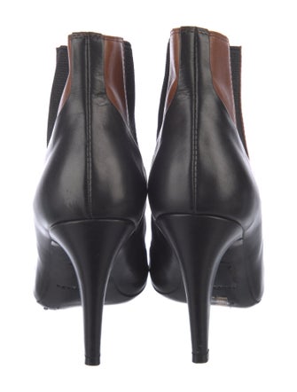 Balenciaga Leather Colorblock Pattern Chelsea Boots