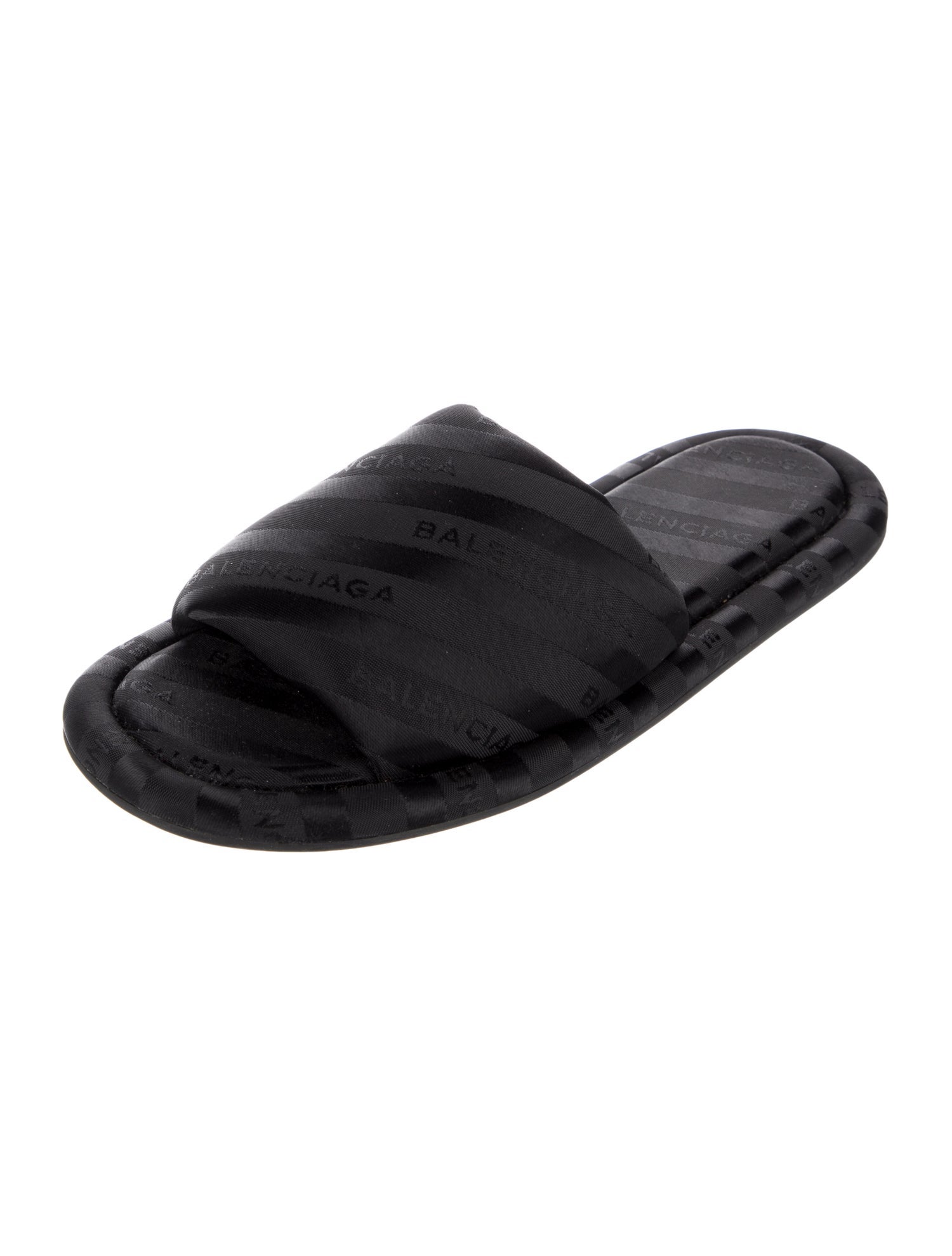 Balenciaga Satin Slides