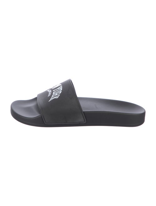 Balenciaga Rubber Graphic Print Slides