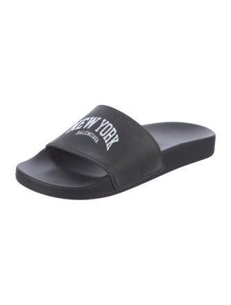 Balenciaga Rubber Graphic Print Slides
