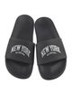 Balenciaga Rubber Graphic Print Slides