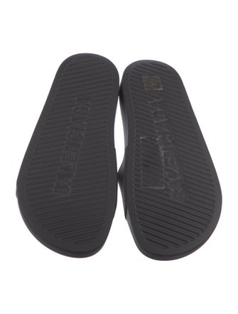 Balenciaga Rubber Graphic Print Slides