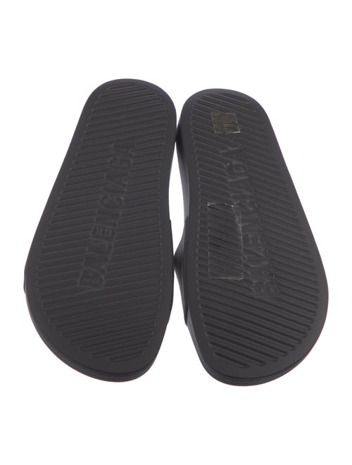 Balenciaga Rubber Graphic Print Slides