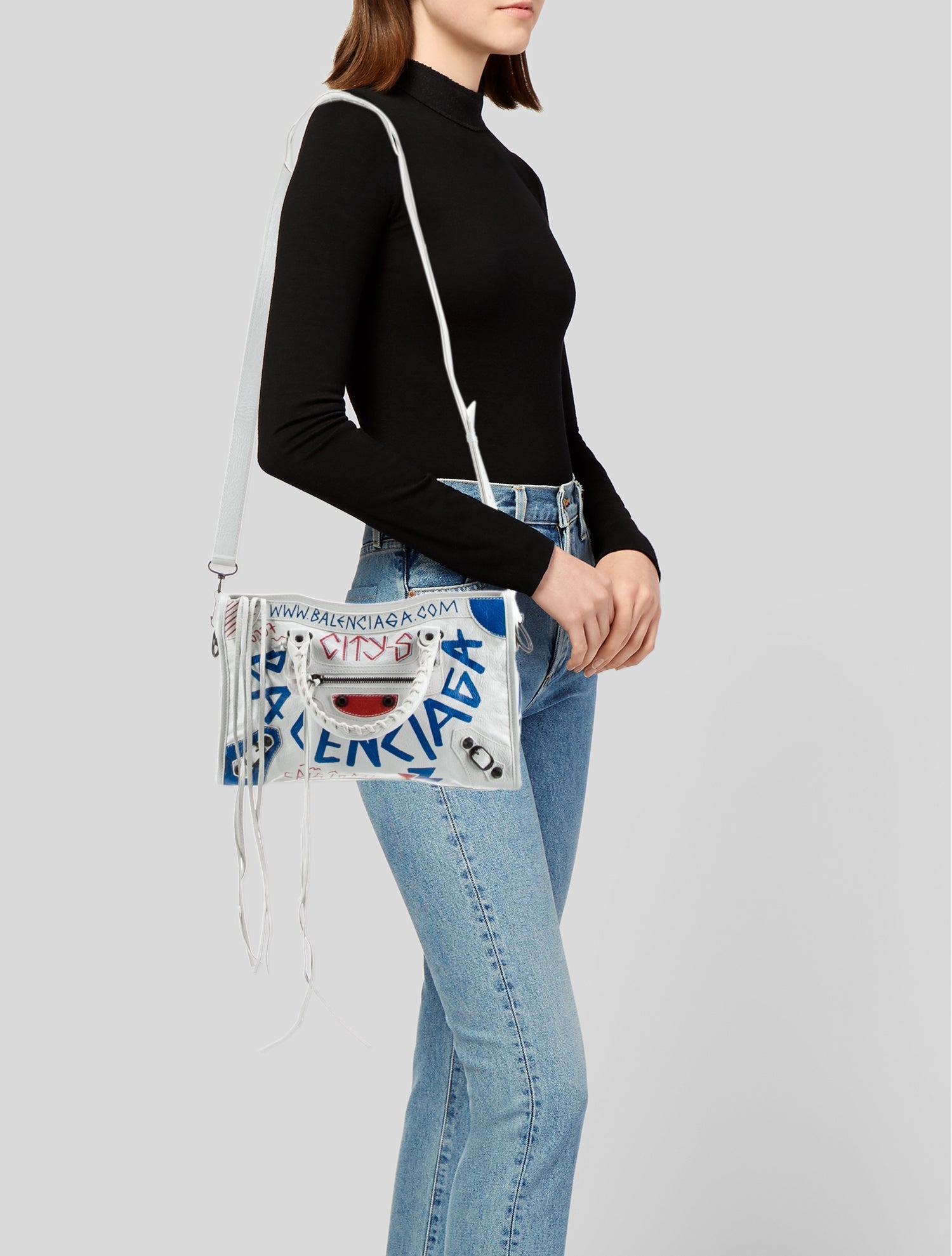 Balenciaga Leather Motocross Classic City