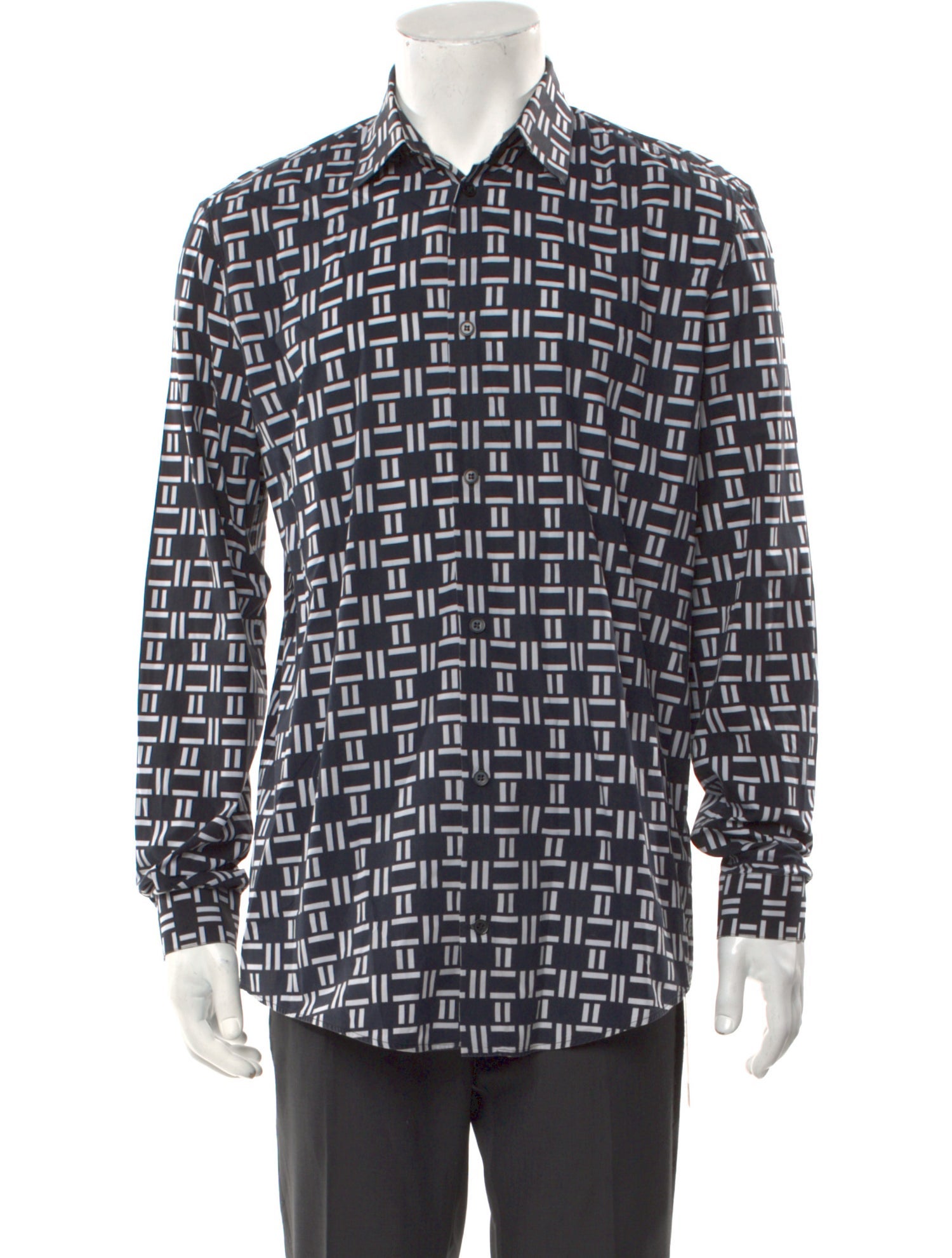 Balenciaga 2014 Plaid Print Shirt