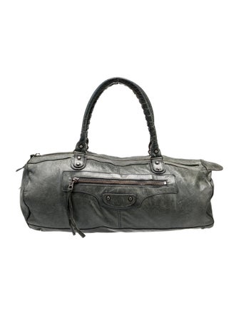 Balenciaga Leather Weekender Bag