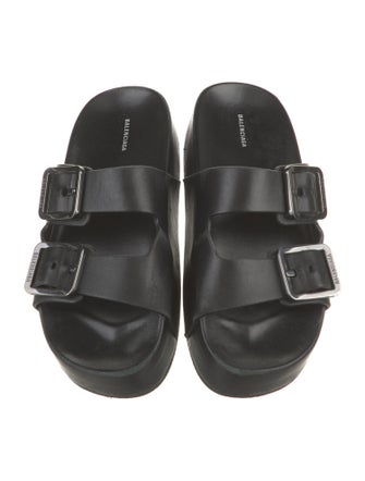 Balenciaga Leather Slides