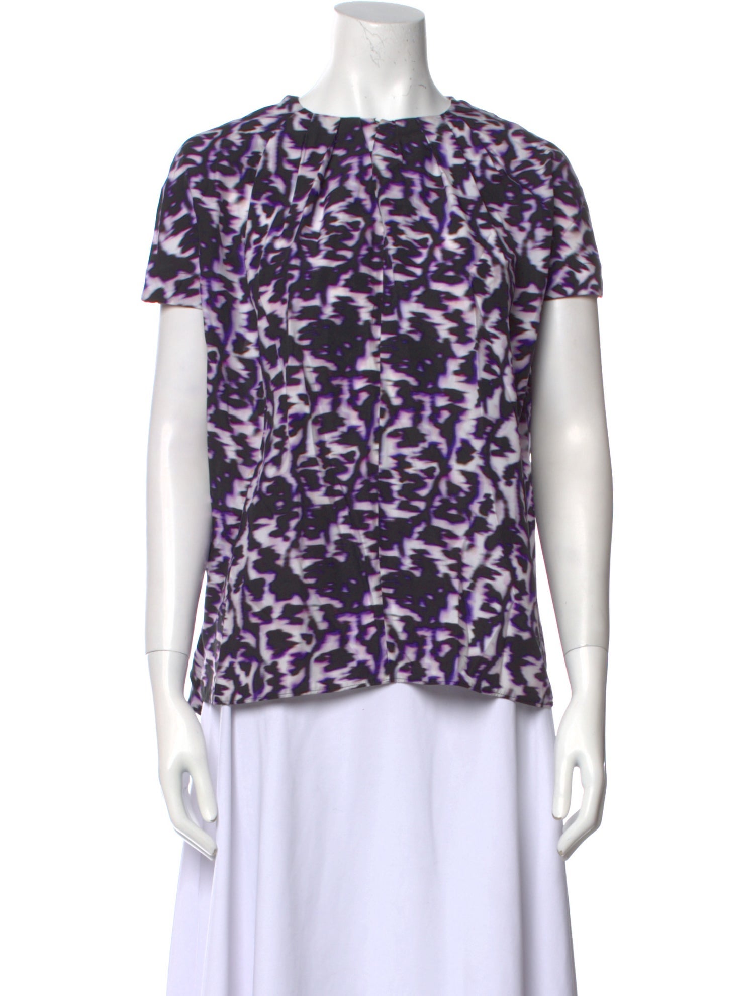 Balenciaga 2013 Printed Top